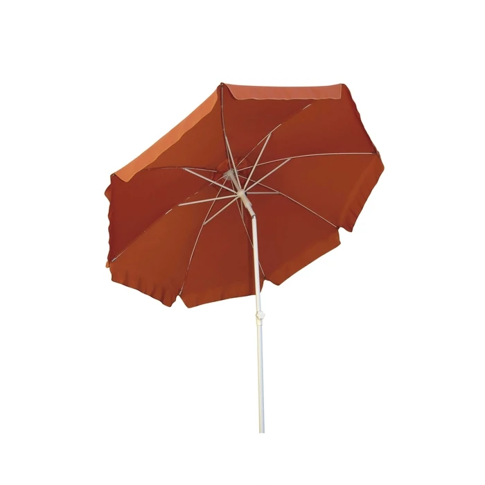 Velco Umbrella Garden/Patio/Beach Orange 2m Metal with Reinforced Ribs