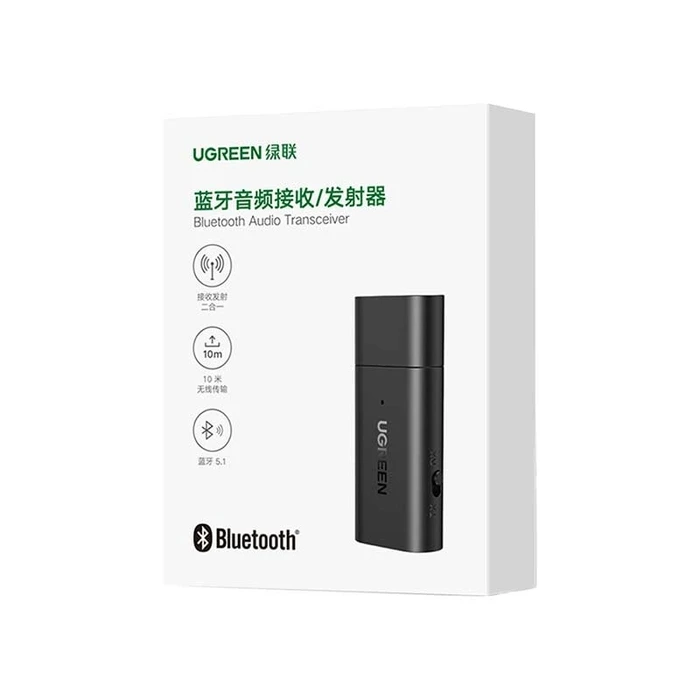 UGREEN CM523 Audio adapter, USB-A to Jack 3.5mm, Bluetooth 5.1 (Black)