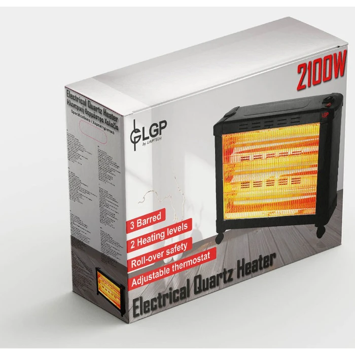 Σόμπα Χαλαζία LGP MAXI ELECTRICAL 3-BARRED 2100W Black