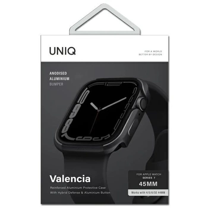 UNIQ Valencia case Apple Watch 4/5/6/7/SE 44/45mm graphite