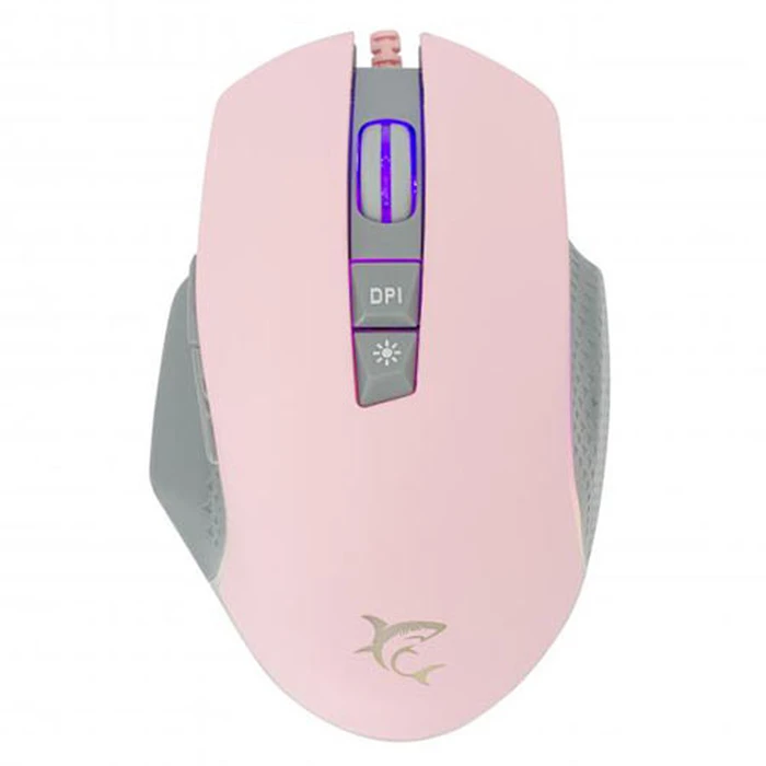 Ποντίκι Gaming Ενσύρματο White Shark RGB GARETH 6400 DPI PINK