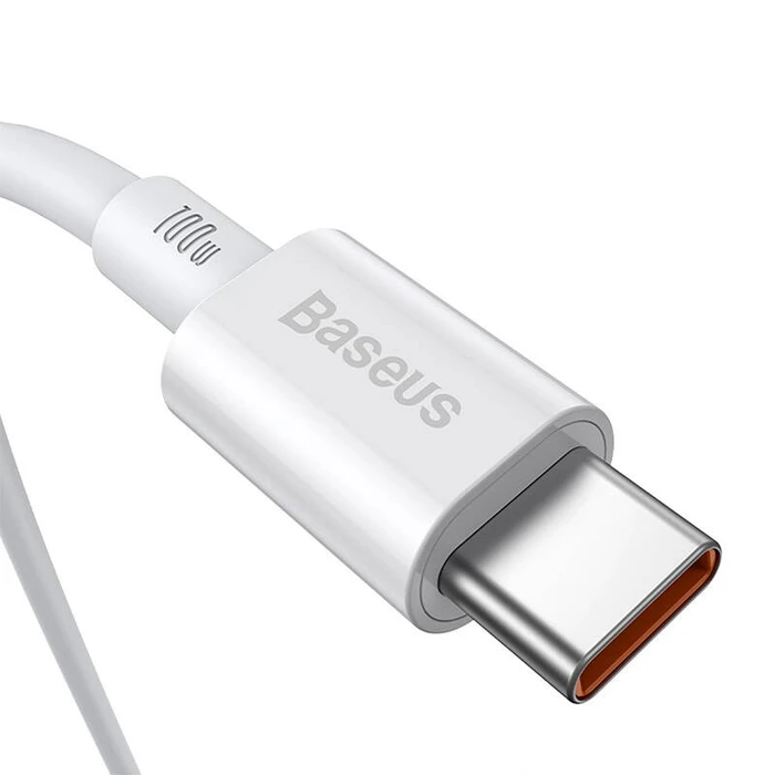 Καλώδιo USB Baseus Superior Series USB-C to USB-C, 100W, 2m (white)