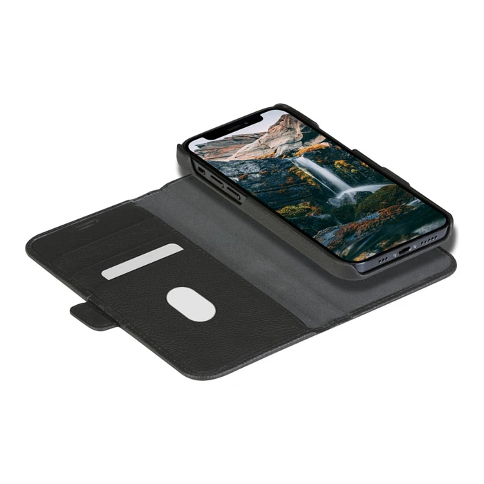 Θήκη Κινητού Dbramante1928 New York - Flip - 2-in-1 - Vollnarbenleder - Night Black - for iPhone 11, XR