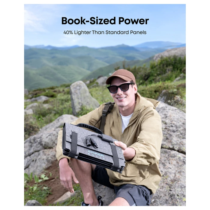 Ηλιακός Φόρτισης Anker SOLIX PS60 compact, portable 60 Watt Black