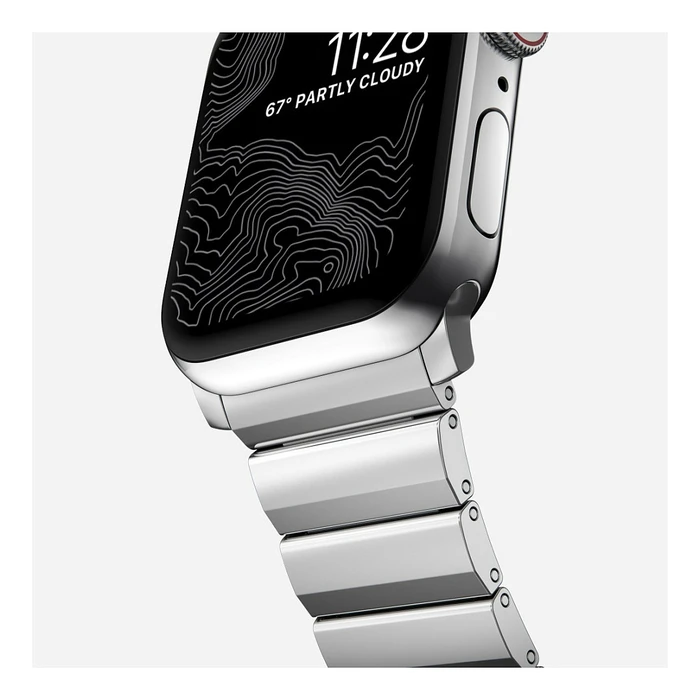 Λουράκι Nomad Strap Stainless Steel silver V2 42/44/45/49mm