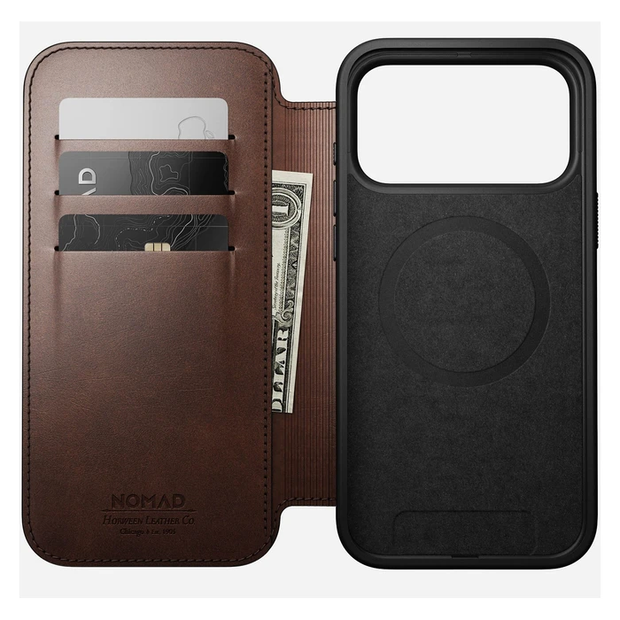Θήκη Κινητού Nomad Modern Leather Folio iPhone 17 Pro Max Rustic Brown H