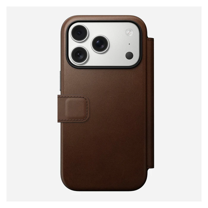 Θήκη Κινητού Nomad Modern Leather Folio iPhone 17 Pro Brown