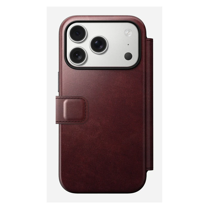 Θήκη Κινητού Nomad Modern Leather Folio iPhone 17 Pro Burgundy Horween