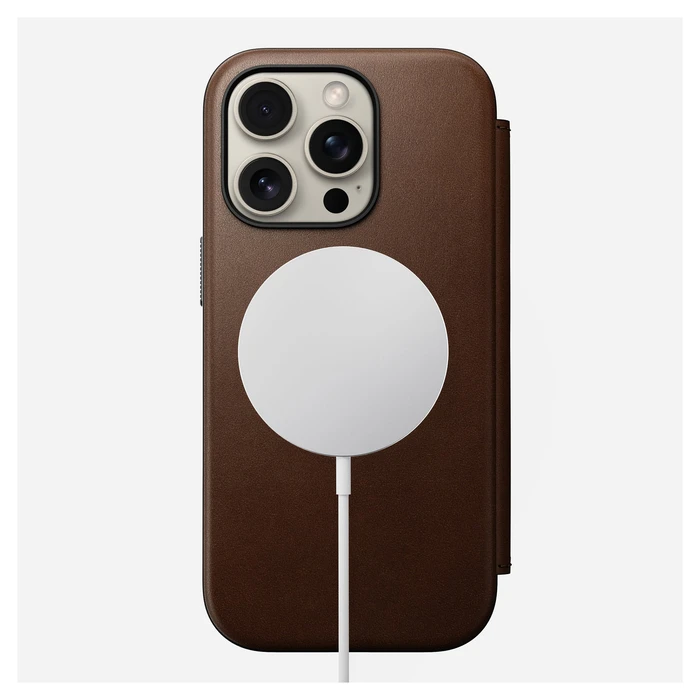 Θήκη Κινητού Nomad Modern Leather Folio iPhone 16 Pro Brown