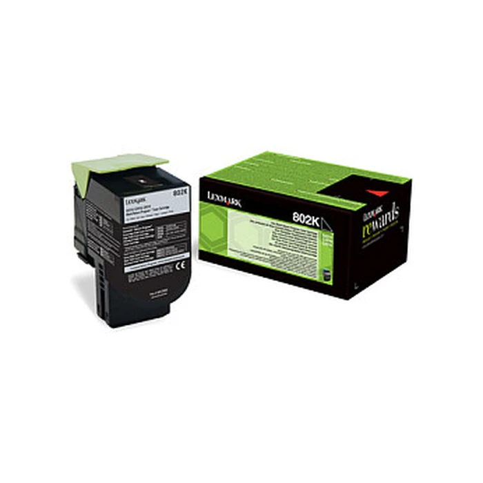 Γνήσιο Toner Lexmark 802K Black Small capacity, 1,000 pages, 1-pack, return program