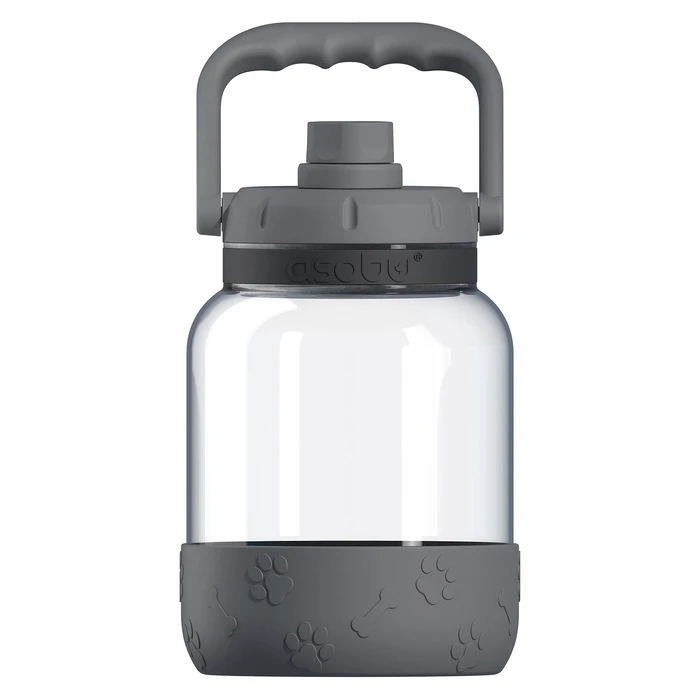 Ποτίστρα Asobu - The Barkley Dog - Tritan bottle 1.5 liters with dog gray