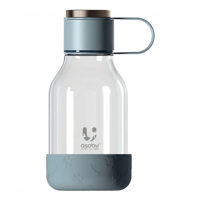 Ποτίστρα Asobu - Dog - Bottle made of Tritan with dog 1.5 liter Blue