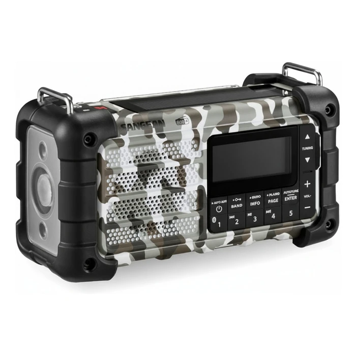 Φορητό Ραδιόφωνο Sangean MMR-99 DAB+ Artic Camo Notfall/Kurbel/Solar Radio
