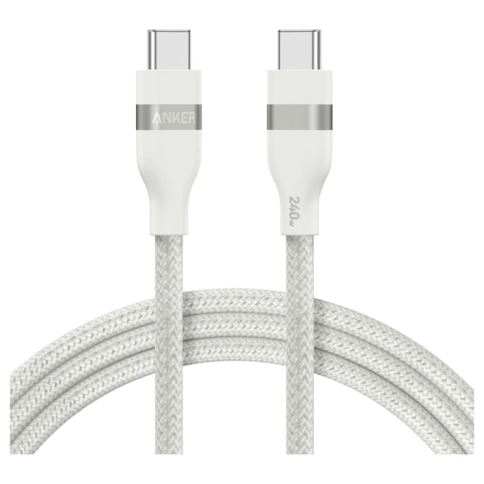 Καλώδιο Anker USB-C to USB-C 90cm 240W Upcycled PCR Soft and robust USB-IF certified White
