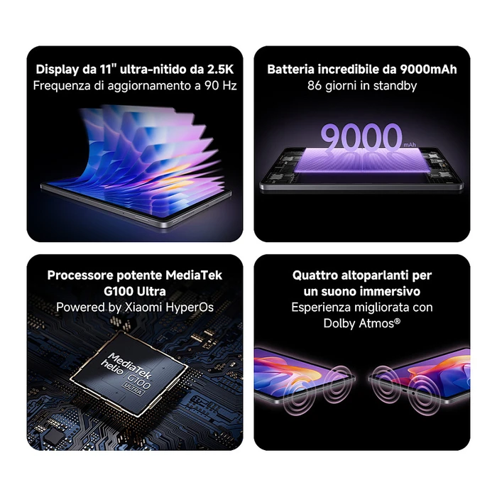 Tablet Xiaomi Redmi Pad 2 WiFi 4RAM 128GB graphite Gray