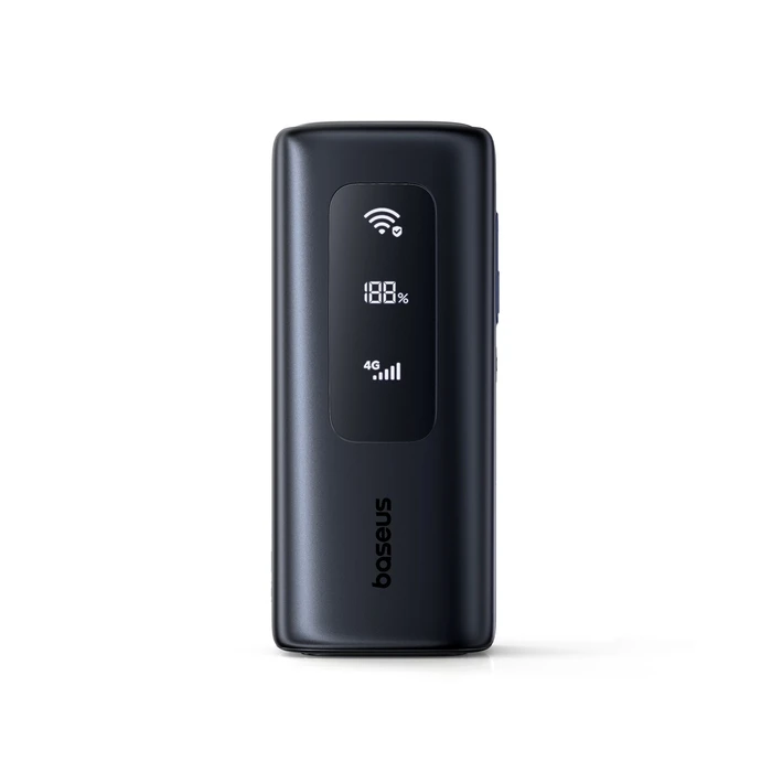 Baseus EnerGeek GX11 MiFi Power Bank 20000mAh 67W with USB-A and 2 USB-C Ports Black