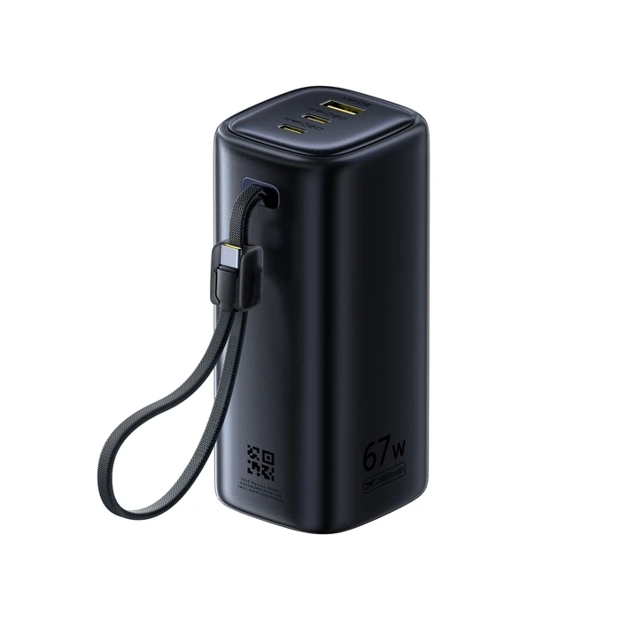 Baseus EnerGeek GX11 MiFi Power Bank 20000mAh 67W with USB-A and 2 USB-C Ports Black