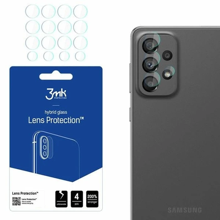3MK Lens Protection Samsung Galaxy A73 5G [4 PACK]