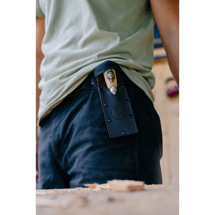Kirschen Short chisel in leather holster, 35 mm (MPN 1158000)