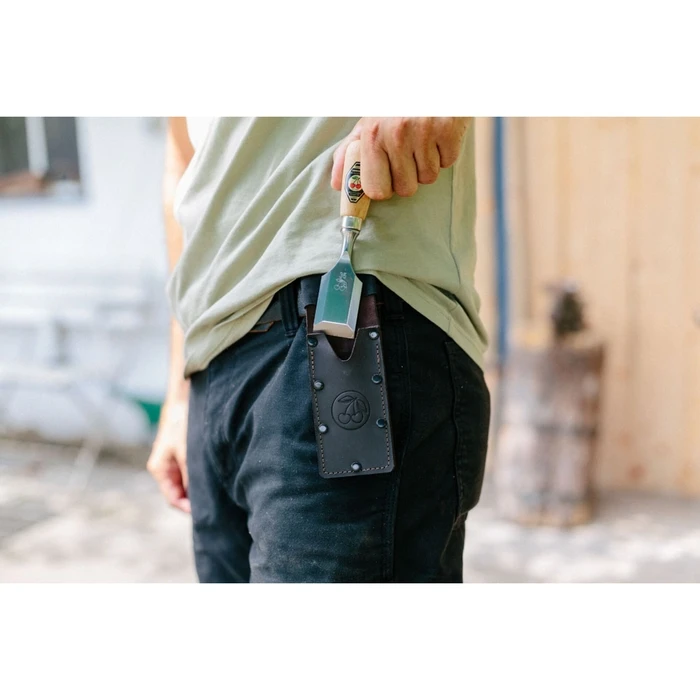 Kirschen Short chisel in leather holster, 35 mm (MPN 1158000)