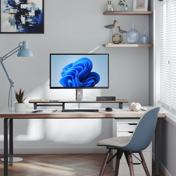Alogic ASPEKT 32 4K UHD Ματ Docking Monitor Ασημί