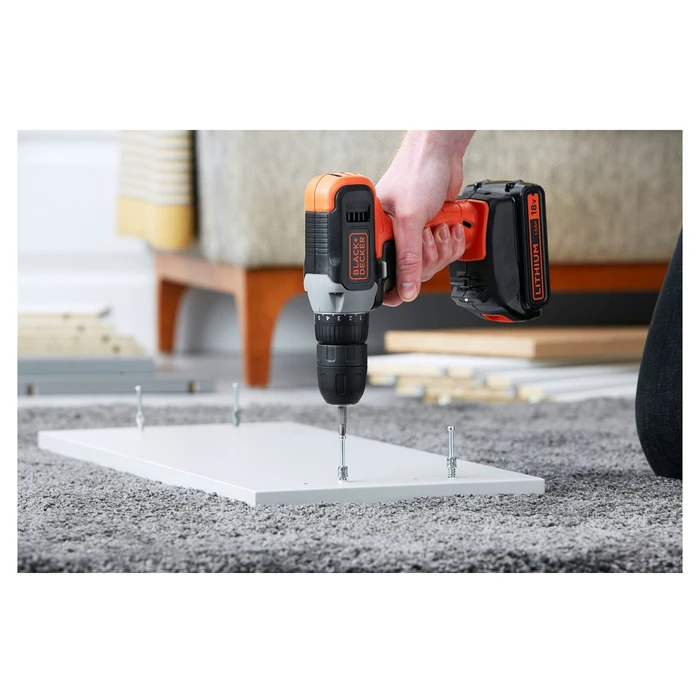 Δραπανοκατσάβιδο Black & Decker Cordless Drill Driver 18V 1.5Ah BCD001C1