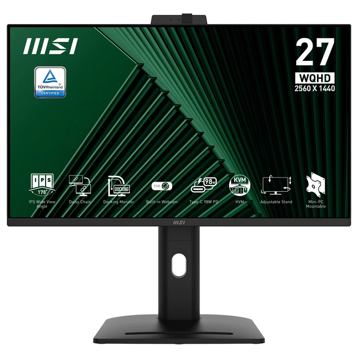 Monitor 27" MSI PRO MP275QPDGDE IPS WQHD 4ms 100Hz
