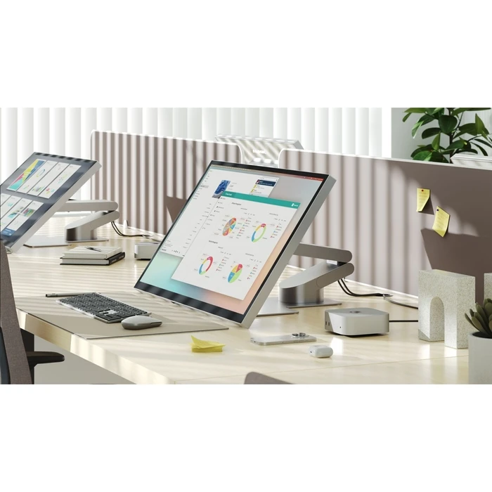Alogic ASPEKT Βάση Γραφείου Οθόνης έως 32" Ασημί
