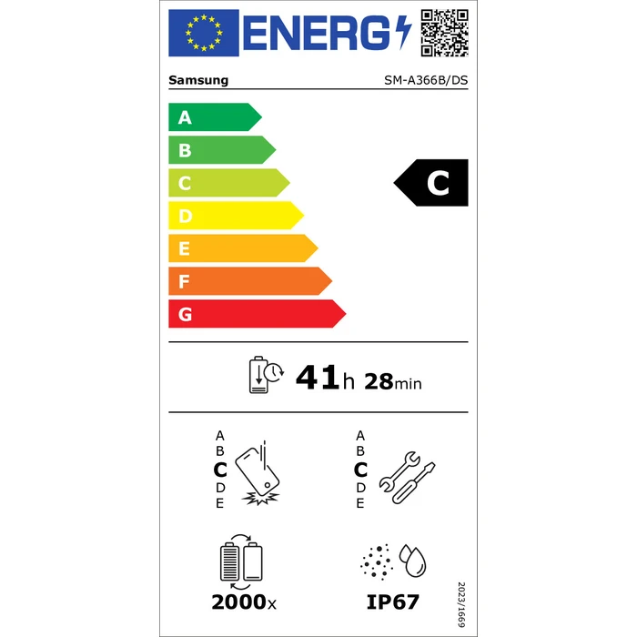 Smartphone Samsung Galaxy A36 A366 5G Dual Sim 8GB RAM 256GB White