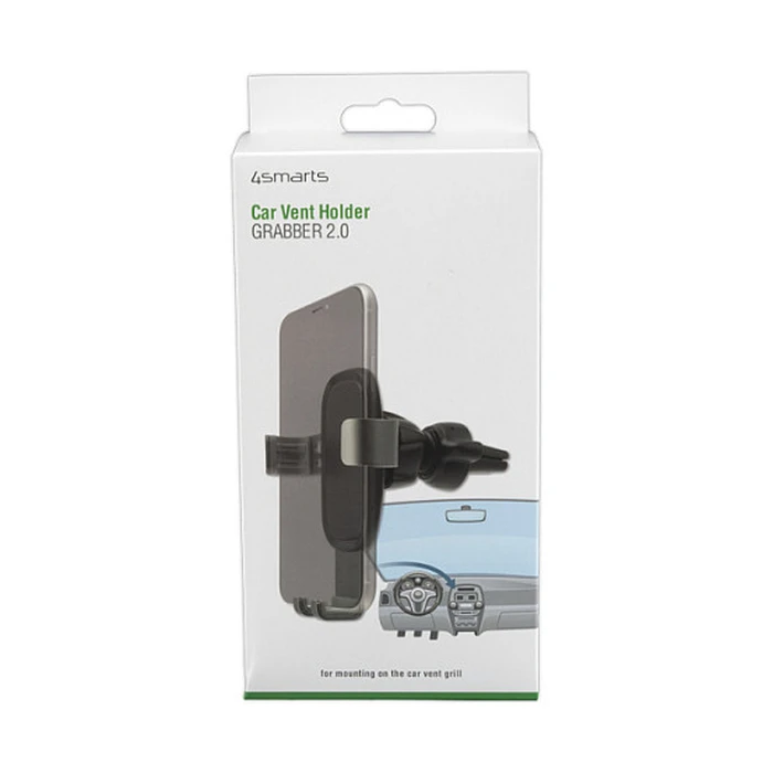 Βάση Κινητού Αυτοκινήτου 4Smarts car mount GRABBER 2.0 for air vents. Gray/black