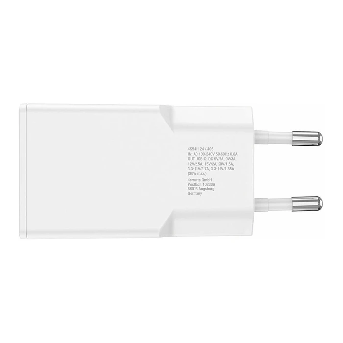 Φορτιστής Πρίζας 4Smarts Netzladegert PDPlug Slim 30W GaN 1C. wei