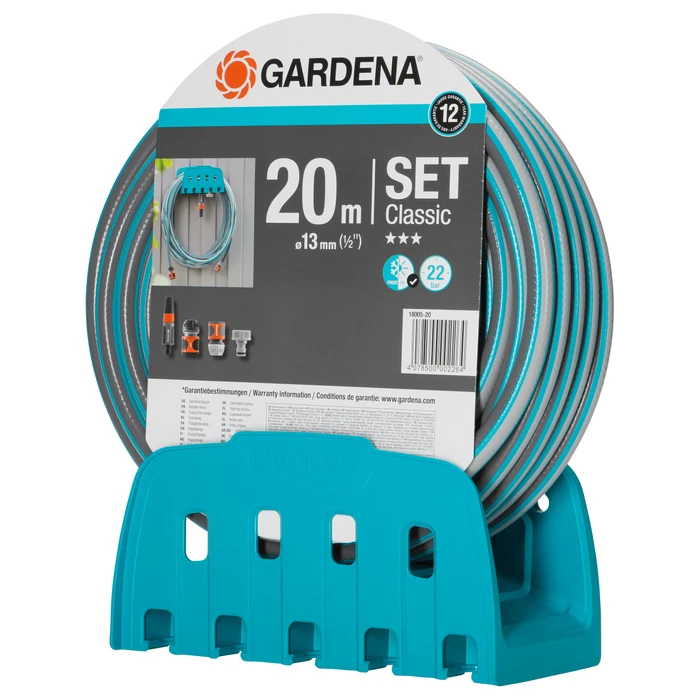 Ανέμη Ποτίσματος Gardena Wall-Mounted Hose Holder with Hose 13mm (1/2") 20m