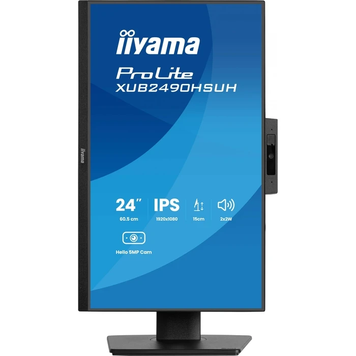 Monitor 24" Iiyama XUB2490HSUH-B2 16:9 HDMI+DP WebCam