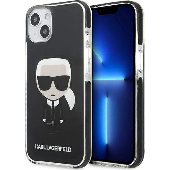 Karl Lagerfeld KLHCP13STPEIKK Apple iPhone 13 mini hardcase black Iconik Karl