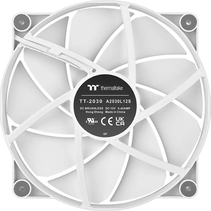 Thermaltake CT200 Ανεμιστήρας Κουτιού Λευκός - Χωρίς LED (CL-F178-PL20WT-A)