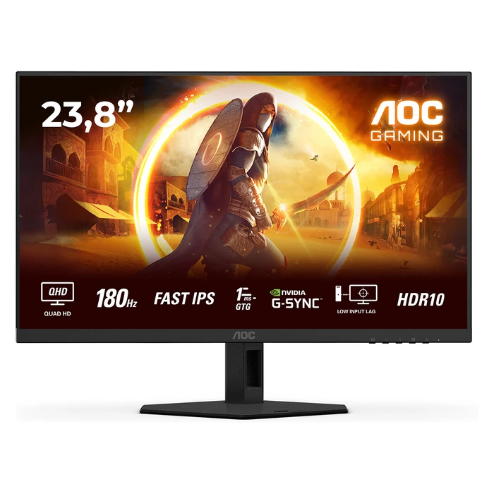 Monitor 23,8" AOC Q24G4RE 16:09 2xHDMI+DP IPS Black-red