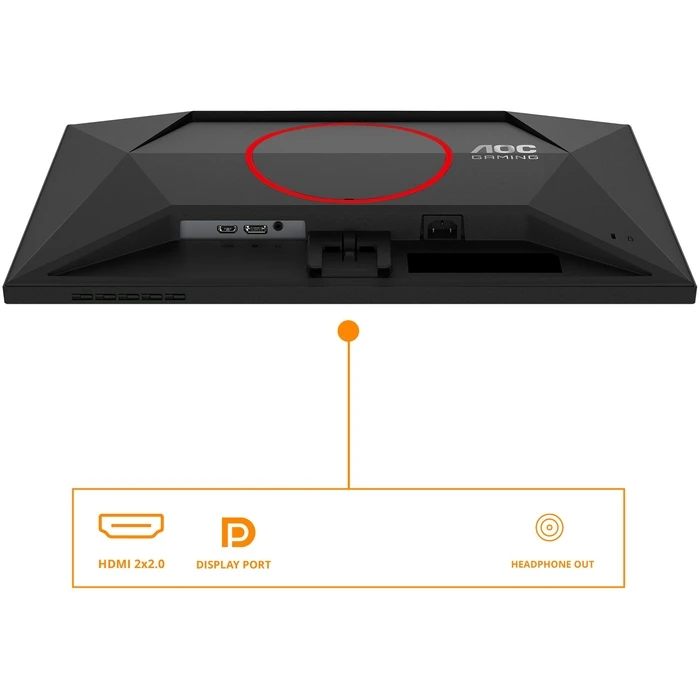 Monitor 23,8" AOC Q24G4RE 16:09 2xHDMI+DP IPS Black-red