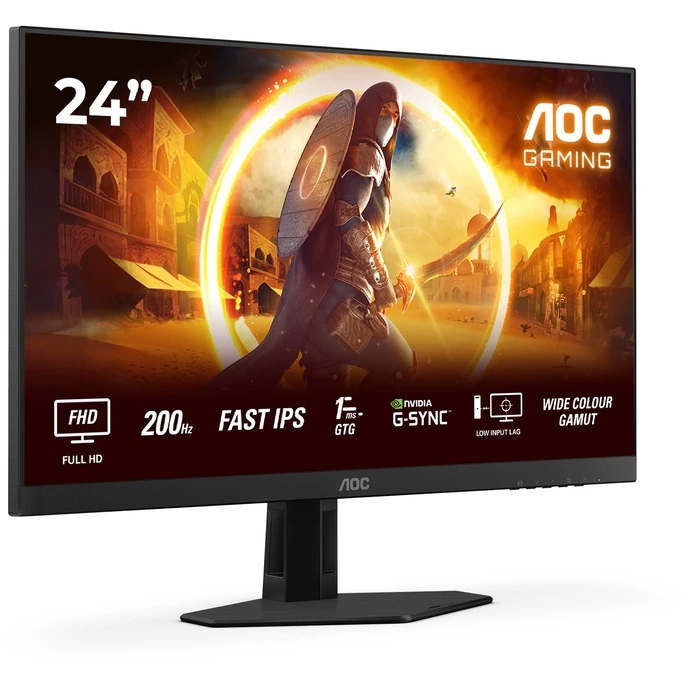 Monitor 23,8" AOC Q24G4RE 16:09 2xHDMI+DP IPS Black-red