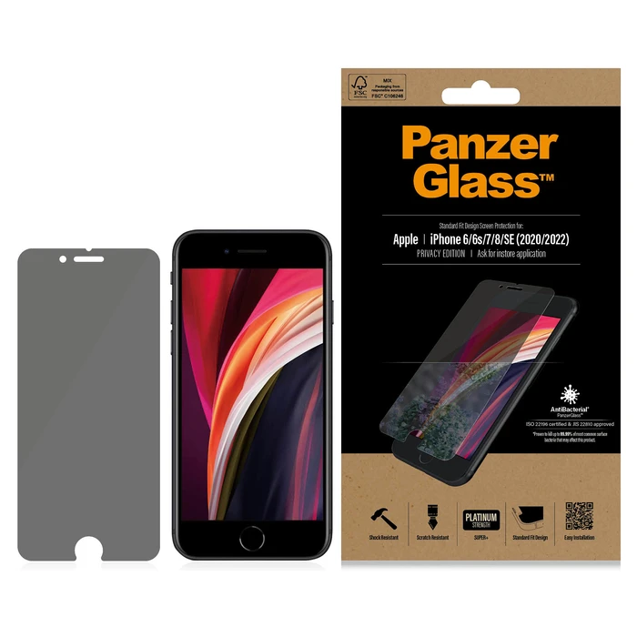 Προστατευτικό Οθόνης PanzerGlass Privacy f. iPhone 6/7/8/SE 2020/22