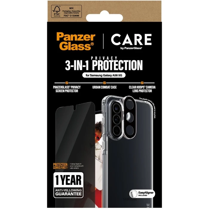 Θήκη Κινητού PanzerGlass CARE Flagship 3-in-1 Privacy Bundle Samsung Galaxy A56 5G