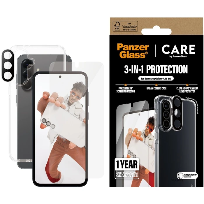 Θήκη Κινητού PanzerGlass CARE Flagship 3-in-1 Bundle Samsung Galaxy A56 5G