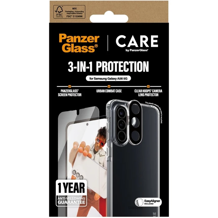 Θήκη Κινητού PanzerGlass CARE Flagship 3-in-1 Bundle Samsung Galaxy A56 5G
