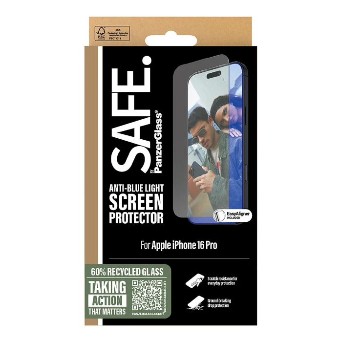 Προστατευτικό Οθόνης PanzerGlass Safe EyeCare iPhone 16 Pro UWF