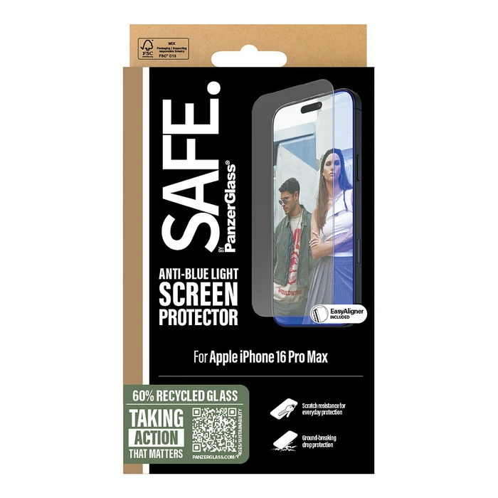 Προστατευτικό Οθόνης PanzerGlass Safe EyeCare iPhone 16 Pro Max UWF