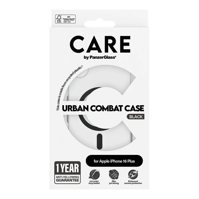 Θήκη Κινητού PanzerGlass CARE Flagship Black MagSAFE iPhone 16 Plus