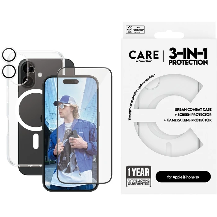 Θήκη Κινητού PanzerGlass CARE Flagship 3-in-1 iPhone 16