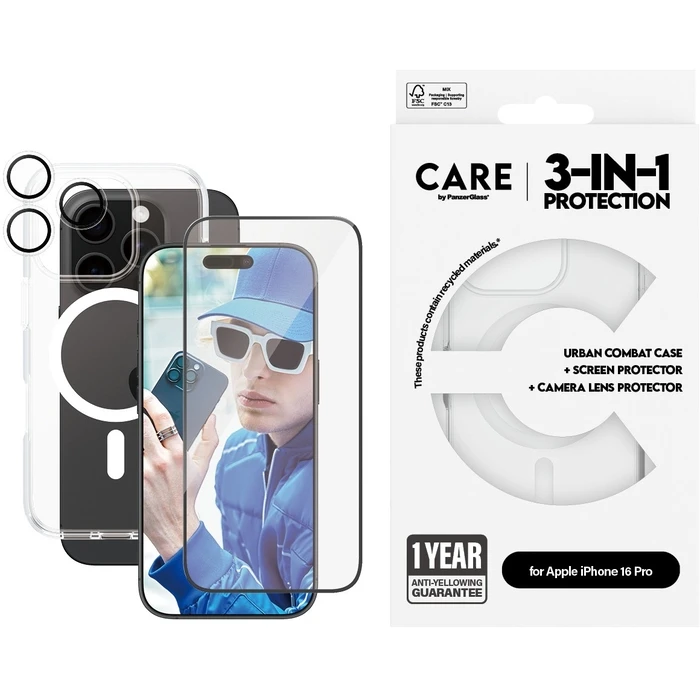Θήκη Κινητού PanzerGlass CARE Flagship 3-in-1 iPhone 16 Pro