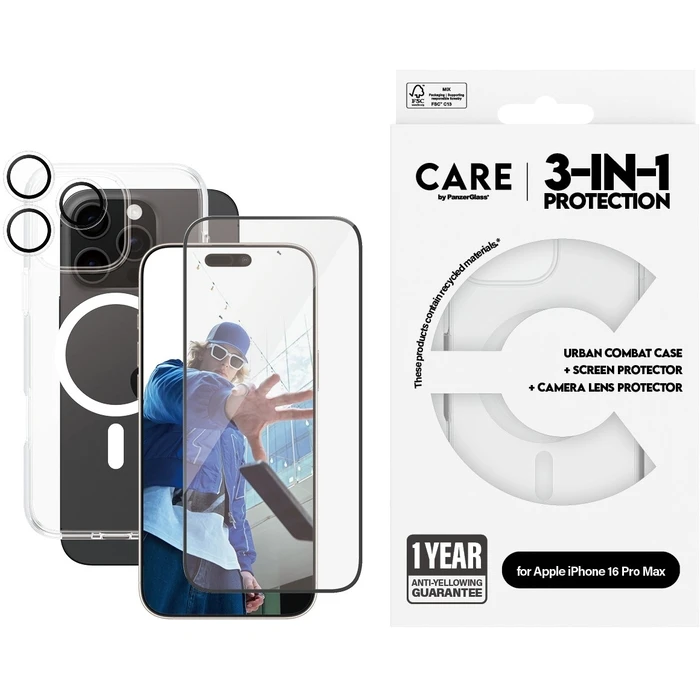 Θήκη Κινητού PanzerGlass CARE Flagship 3-in-1 iPhone 16 Pro Max