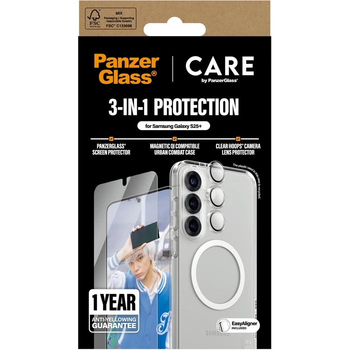 Θήκη Κινητού PanzerGlass CARE Flagship 3-in-1 Bundle Samsung Galaxy S25 Plus
