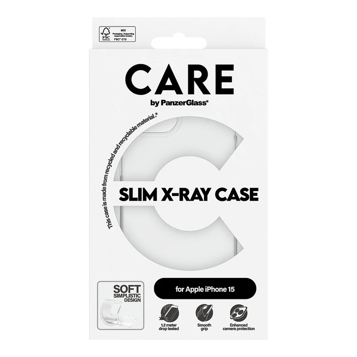 Θήκη Κινητού PanzerGlass CARE Fashion X-Ray Soft Clear iPhone 15